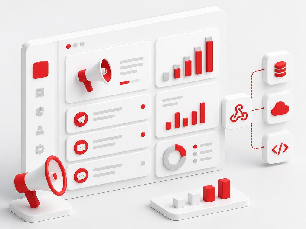 Campaigns & Webhooks — broadcast templates and segment analytics